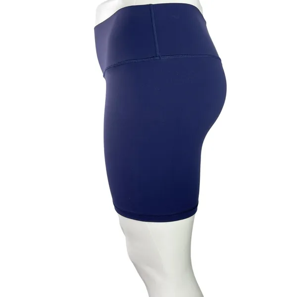 Aritzia TnAction Women's Navy Blue High Rise Running Athletic Biker Shorts Sz XL - Image 2