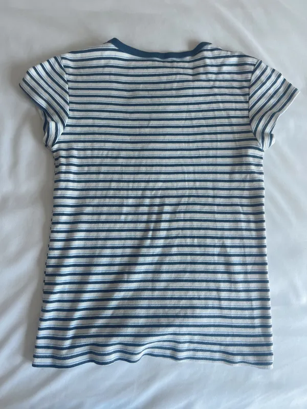 Brandy Melville blue striped tee - Image 2
