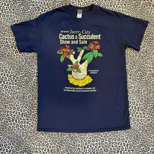 Inter-City Cactus Succulent Show Sale Graphic T-Shirt Long Beach LA San Gabriel - Image 8
