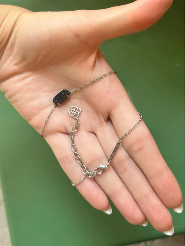 Black Drusy Kendra Scott Necklace - Image 3
