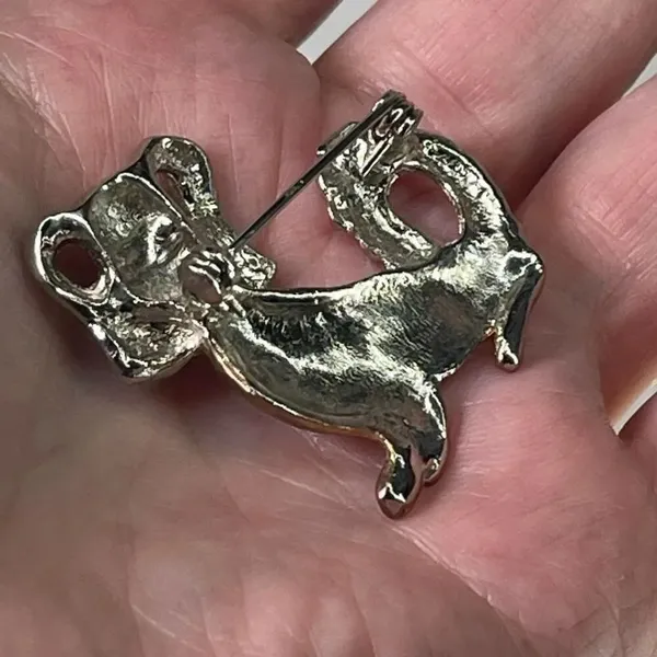 Vintage two tone Scotty dog Terrier brooch. - Image 4