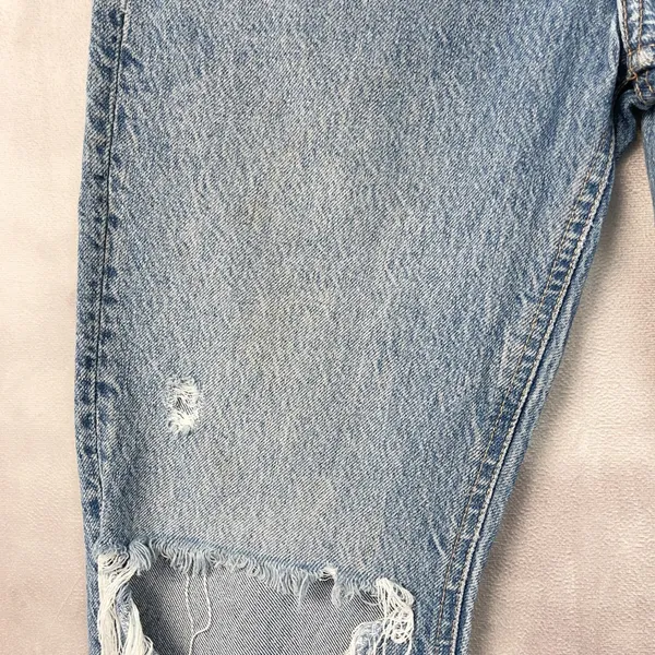 We The Free Womens Jeans Size 25 Tapered Baggy Boyfriend Distressed Grunge Indie - Image 4