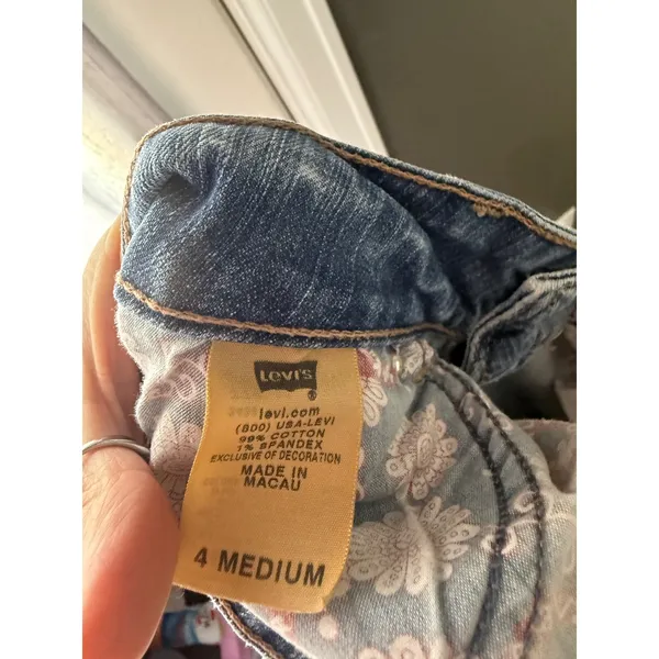 Levis‎ 526 Slender Bootcut Jeans Vintage Y2k 4 Med Blue Denim Mid Rise Size 28 - Image 10
