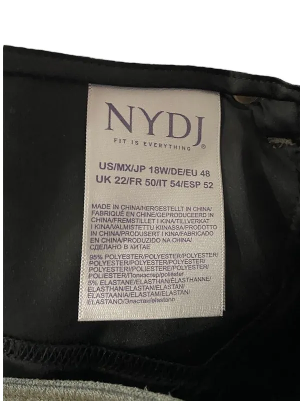 NYDJ Alina Faux Suede Pants Beige Size 18W NWT Neutral Minimalist Glam Fall Cute - Image 5