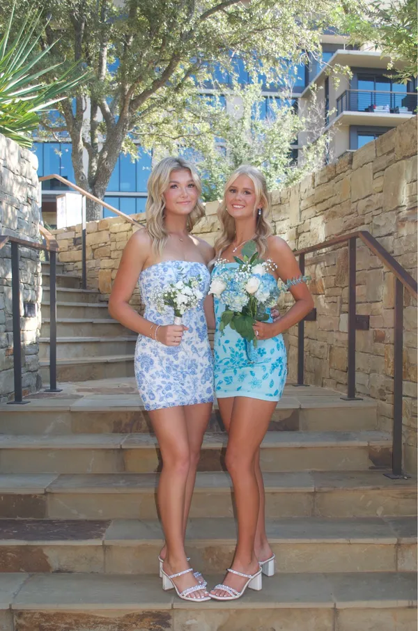 Windsor Blue Floral Dress Mini - Image 4