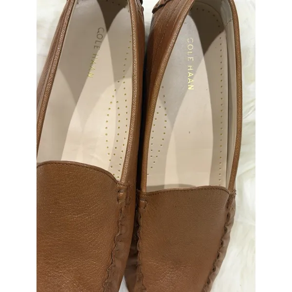 Cole Haan Women 10B Evelyn Driver Flat Leather Driving Moccasin Loafers Slip On - Image 8