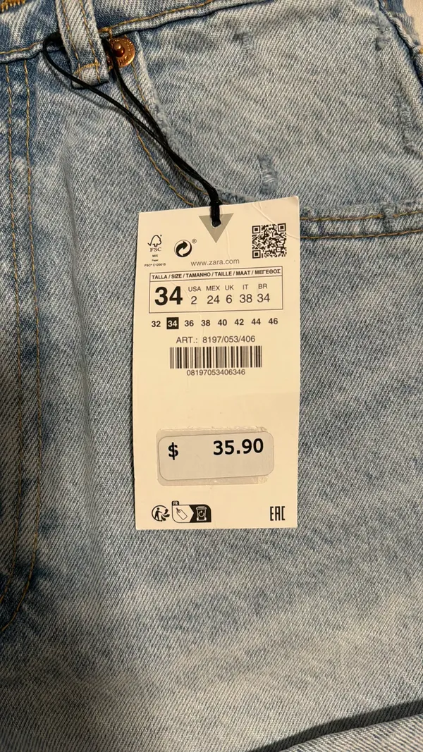 ZARA Denim Shorts - Image 2