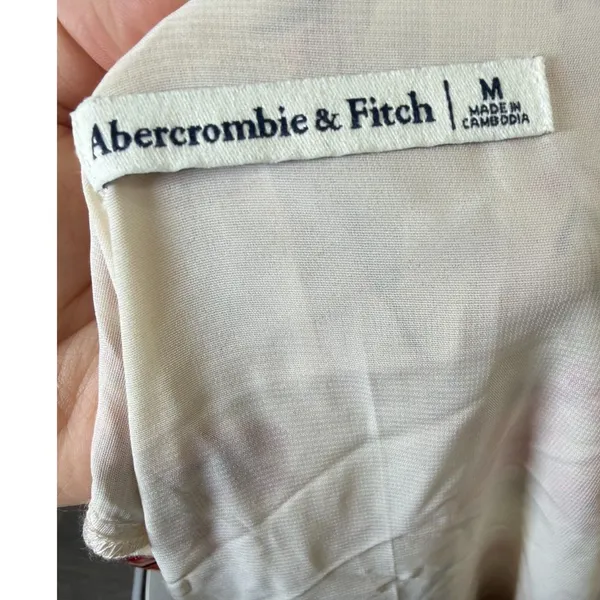 Abercrombie & Fitch Floaty Floral Trapeze Mini Dress Sz Medium Cottagecore - Image 4