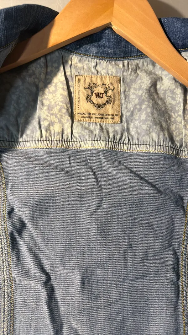 Sleeveless Jean Vest Blue Size M - Image 4