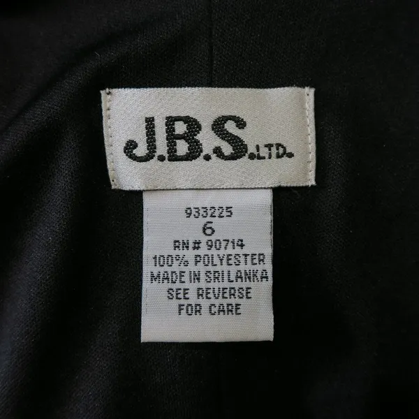 Vintage Y2K J.B.S. Black Lace Midi Dress - Image 10