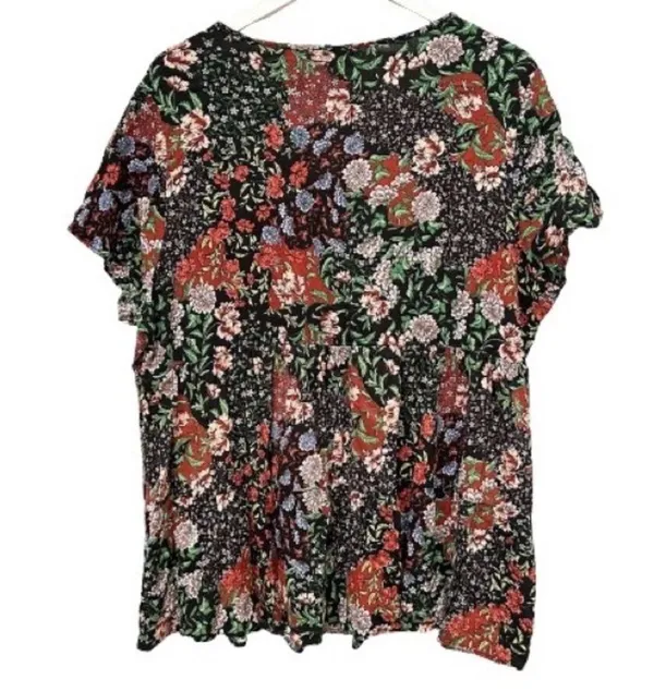 Torrid Babydoll Rayon Slub Tie-Front Top Size 1X - Image 7