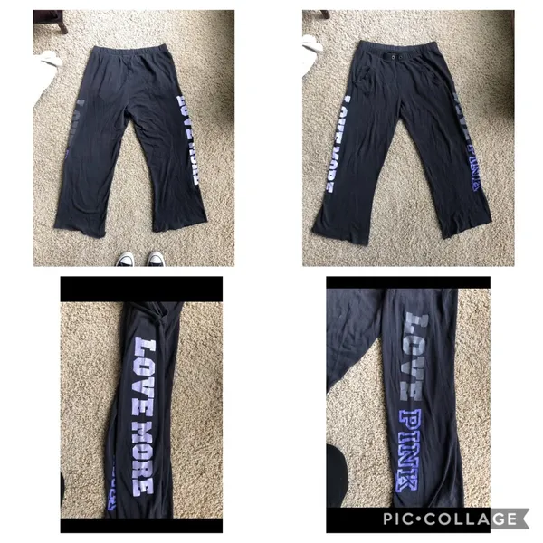 VS pink sweats Sz M - Image 6