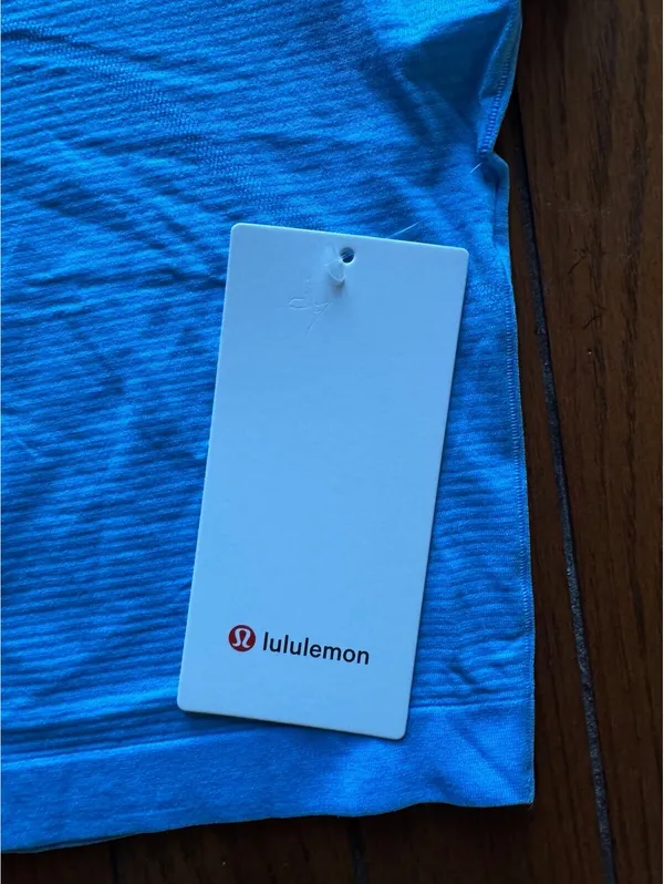 Lululemon Swiftly Tech Cropped Short Sleeve 2.0 Ocean Wave Size 6 NWT - Image 3