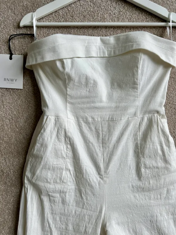 Runaway The Label Tahari Jumpsuit - White - Image 9