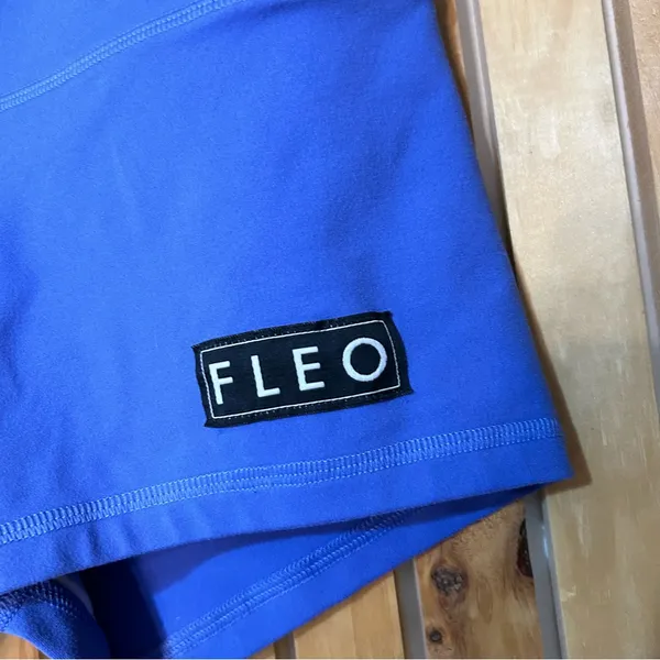 FLEO OG Bounce Fabric Purple Gym Biker Shorts Size XS 3" - Image 2