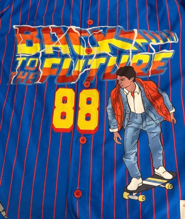 NWT Headgear Classics Large Baseball Jersey 80’s Back To The Future $120 MSRP - Image 3