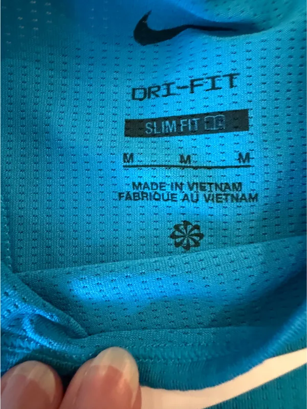 Nike Blue Tank Top Dri-Fit, Size M - Image 2