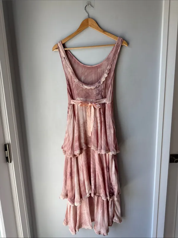 Free People New Romantics Boho Maxi Tie Dye Dress - Image 4
