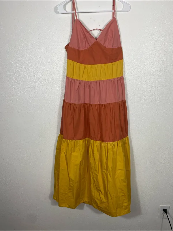 Tiered Colorblock Maxi Dress - Image 3