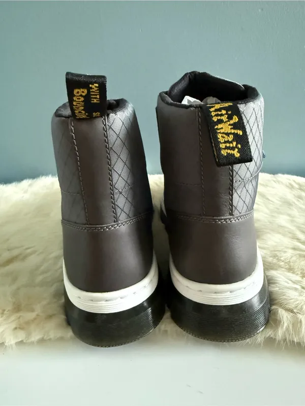 Dr. Martens Women’s Combs Tech Ripstop Gunmetal Gray Combat Boots - Image 6