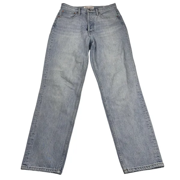 Aritzia Denim Forum The Boyfriend High Rise Loose Fit Jeans Button Fly Size 27 - Image 16