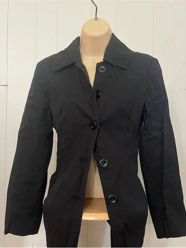 Kenneth Cole Reaction Black Trench Coat - Image 4