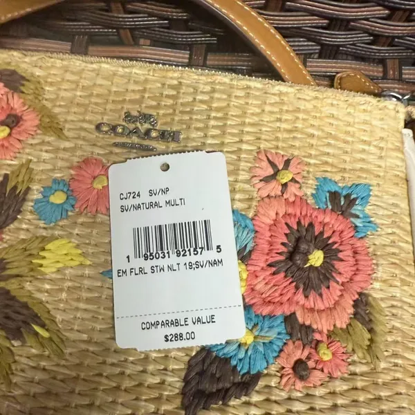 Coach Nolita 19 With Floral Embroidery cj724 - Image 8
