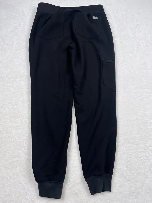 FIGS Zamora Jogger Scrub Pants Black XS Petite Regular Rise - Image 2
