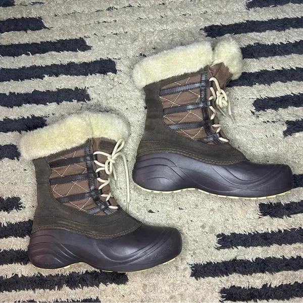 Columbia Sierra Summette brown insulated winter snow boots women’s shoe size 7 - Image 6