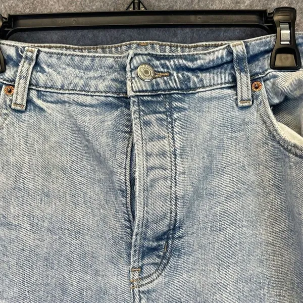 OLD NAVY Jeans Women's Size 18 Blue Denim Distressed OG High‎ Rise Straight Leg - Image 15