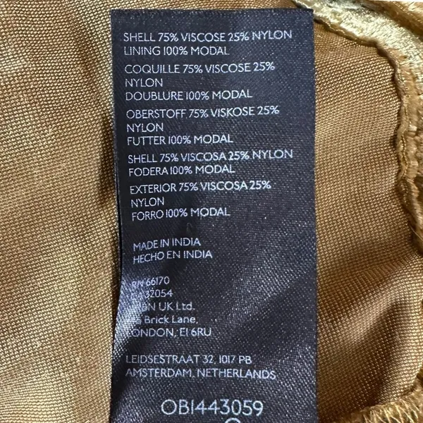 Anthropologie The Somerset Maxi Dress: Velvet Edition Bamboo Brown Size Medium - Image 10