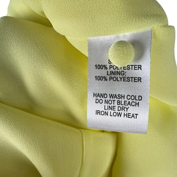 Lulus Women’s Open Back Yellow Halter Dress Size Medium - Image 16