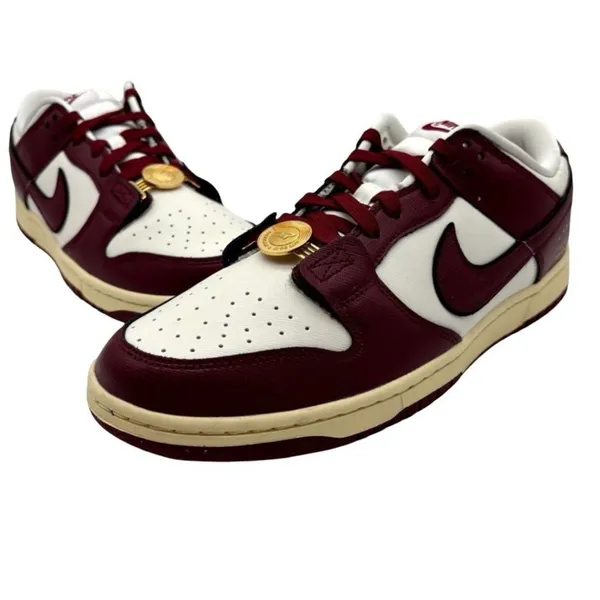 Nike Dunk Low SE Sisterhood Women’s 5 Men’s 3.5 White Gold Red NIB DV1160-100 - Image 8