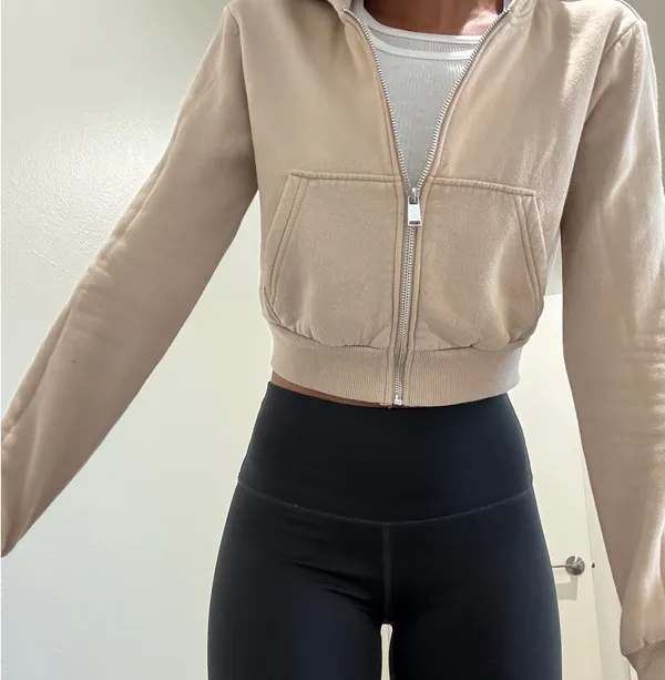 H&M Sweater Cropped zippers - Image 3