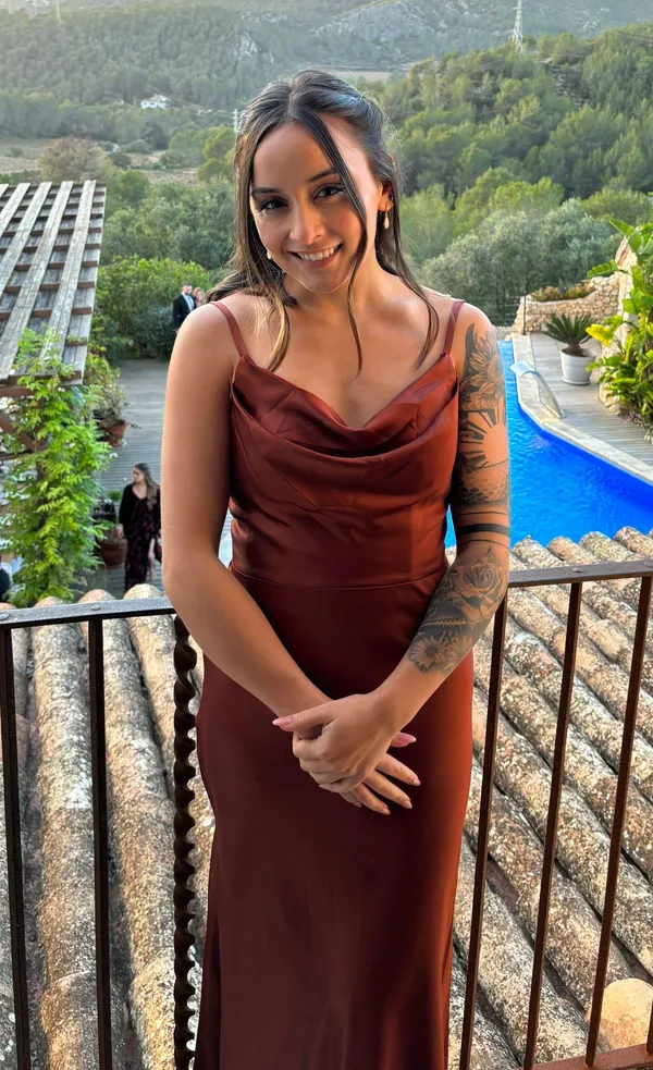 Revelry Nadia Satin Bridesmaid Dress - Image 5