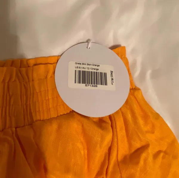 Princess Polly Orange  Skirt - Image 4