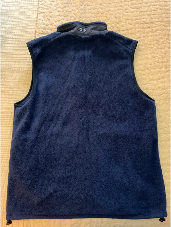 Vineyard Vines Navy blue fleece vest - Image 5