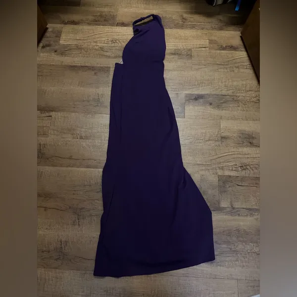 Lulus Damaris Dark Purple Mock Neck Backless Maxi Dress - Image 6