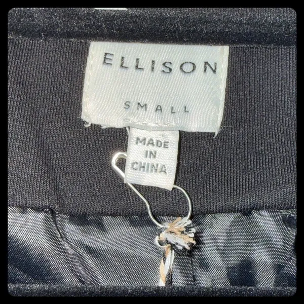 Ellison Blazer Women Small Black Notch Lapel Stretch Professional Career - Image 3