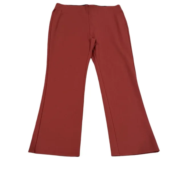 Soft Surroundings Marlowe Bootcut Pullon Flare Petite Terracotta Ponte Pants Pm - Image 3