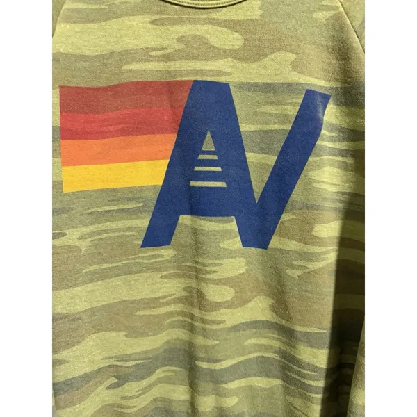 Aviator Nation Logo Camo‎ Crew Sweatshirt Size XS - Image 12