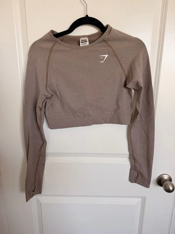 Gymshark Vital Seamless Long Sleeve Crop M - Image 2