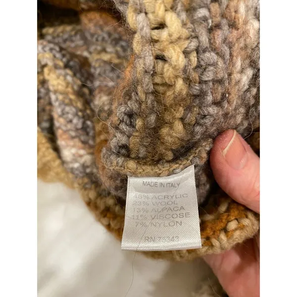 Elsamanda made in Italy Alpaca Wool Blend Sweater Womens Medium - Image 6