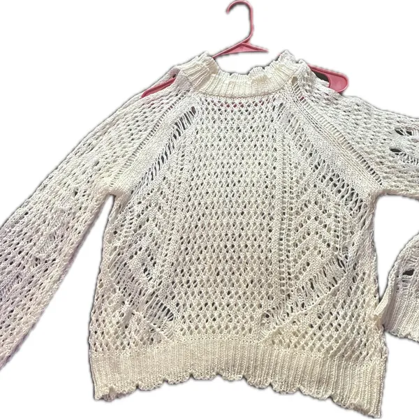 POL White Knit Sweater - Image 2