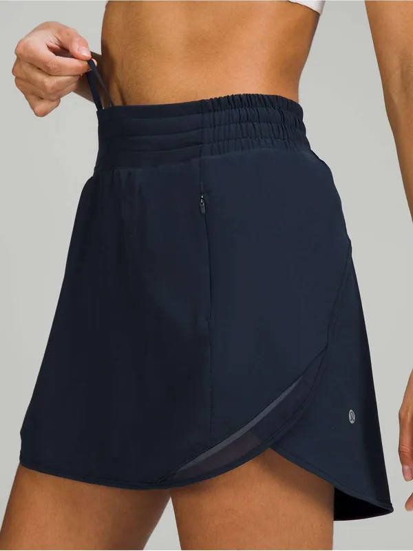 Lululemon Hotty Hot High-Rise Skirt True Navy - Size: 2 - Image 4