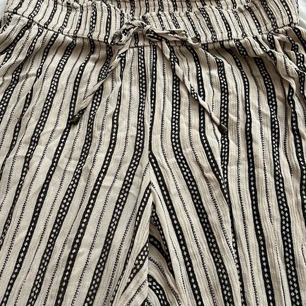 Joe B by Joe Benbasset Striped Linen Casual Pants Size M - Image 5