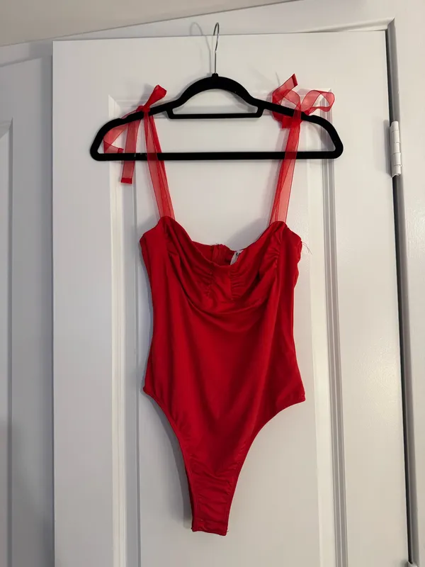 Red Bodysuit Princess Polly - Image 2