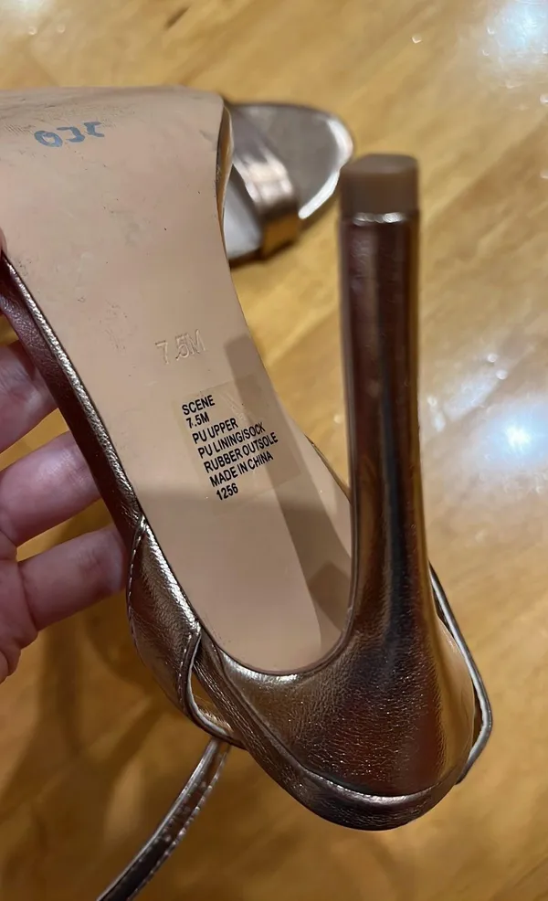 Steve Madden Gold Heels - Image 5