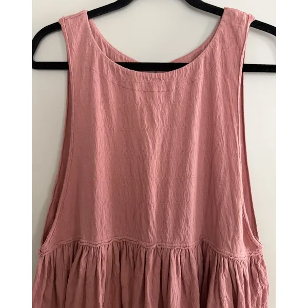 Free People I'm Still Obsessed Sleeveless‎ Mini Dress Mauve Women's Size Small - Image 3
