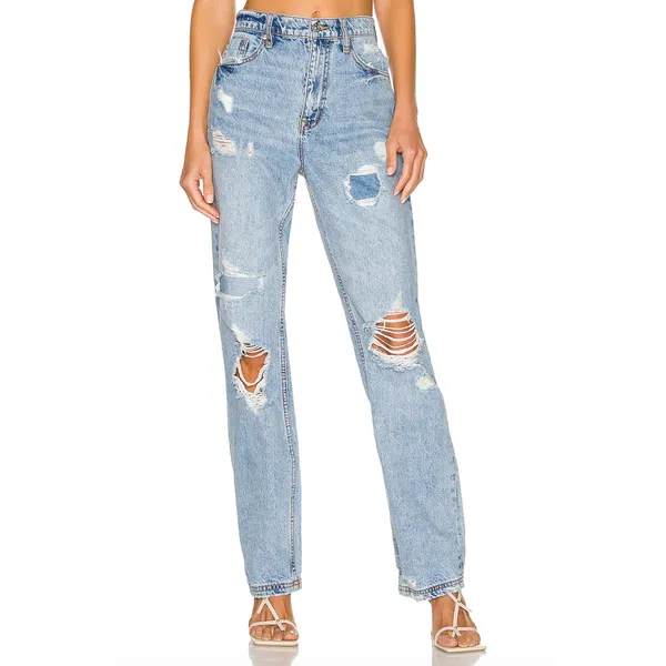 Free People We The Free East End Dusk Crvy Straight Shooter Denim Jeans Size 24 - Image 2